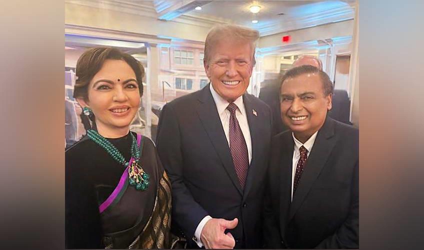 Odisha News:Ambanis-Congratulate-President-Elect-Trump-Eye-Stronger-India-US-Ties