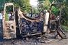 Odisha News:Ambulance-Erupts-in-Flames-in-Balugaon-Odisha-Crew-Rescued