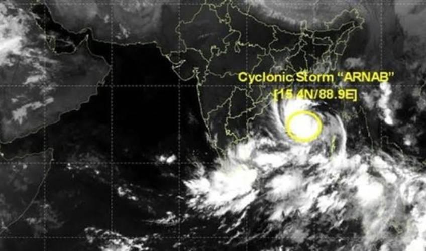 Odisha News:Cyclone-Arnab-Set-to-Strike-Andhra-Pradesh-Coast-with-Extreme-Winds