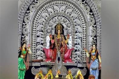 Odisha News:Dhenkanal-Gajalaxmi-Puja-Begins-86th-Edition-Kicks-Off-with-Grand-Silver-Panoply-and-Heavy-Security