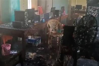 Odisha News:Fire-Guts-Chhatrapur-District-Social-Welfare-Office-in-Ganjam-Odisha