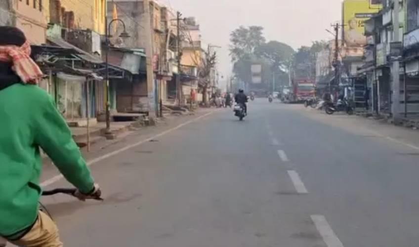Odisha News:Lanjigarh-Shuts-Down-12-Hour-Bandh-Paralyses-Normal-Life