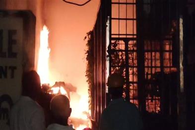 Odisha News:Midnight-Inferno-Near-Shrimandir-Transformer-Gutted-in-Shridand