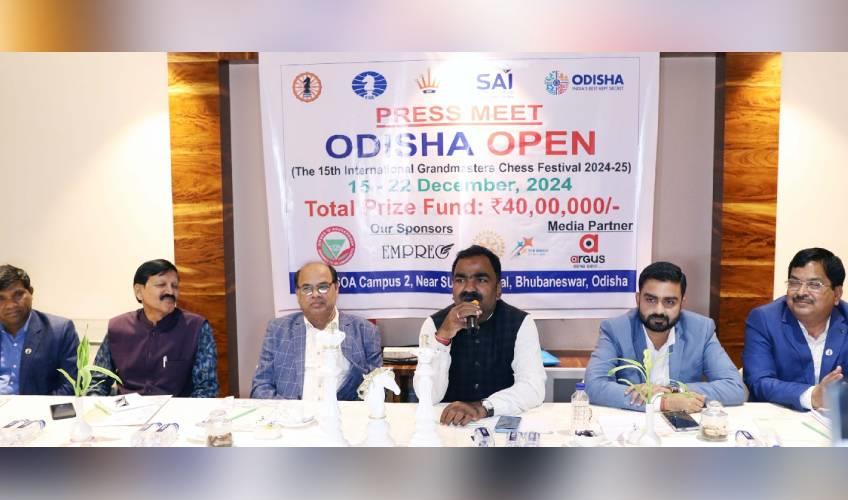Odisha News:Odisha-Open-And-15th-International-Grandmasters-Chess-Festival-To-Begin-At-SOA-On-December-15