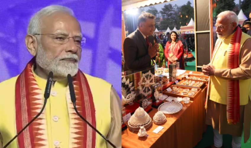 Odisha News:PM-Modi-Celebrates-Odishas-Rich-Heritage-at-Odisha-Parba-2024