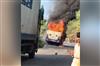 Odisha News:Passenger-Bus-Catches-Fire-at-Salur-Ghat-Passengers-Evacuated-Safely
