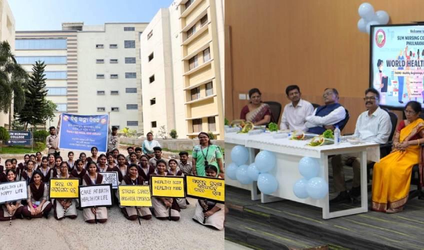 Odisha News:SUM-Nursing-College-Celebrates-World-Health-Day-with-Enthusiasm