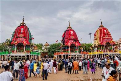 Odisha News:South-Turning-of-Holy-Chariots-Completed-at-Sharadhabali