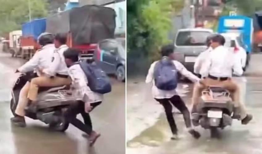 Odisha News:Student-Films-Traffic-Cops-Violating-Rules-in-Thane-Video-Goes-Viral